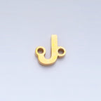 Stainless Steel 8mm A-Z Alphabet Letter Initial Minimalist Connector | A1604 - A1616