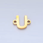 Stainless Steel 8mm A-Z Alphabet Letter Initial Minimalist Connector | A1604 - A1616
