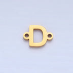 Stainless Steel 8mm A-Z Alphabet Letter Initial Minimalist Connector | A1604 - A1616