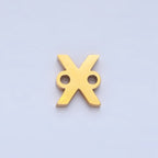 Stainless Steel 8mm A-Z Alphabet Letter Initial Minimalist Connector | A1604 - A1616