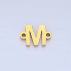 Stainless Steel 8mm A-Z Alphabet Letter Initial Minimalist Connector | A1604 - A1616