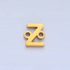 Stainless Steel 8mm A-Z Alphabet Letter Initial Minimalist Connector | A1604 - A1616