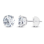 1.00 CTW AGI Certified Lab-Grown Diamond Stud Earrings in 14K Gold – E Color VS Clarity