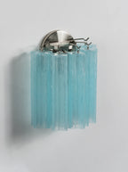 Textured Art Glass Tubular Wall Lamp