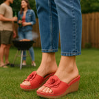 Women's Tokyo Navy Wedge Sandals