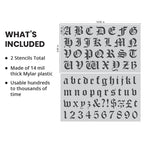 Gothic Letter Alphabet [1in Letters] Set