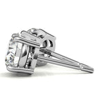 AGI Certified Lab Grown Diamond (G-VS) Stud Earrings in 14K White or Yellow Gold - Choose 1 CTW or 2 CTW
