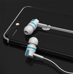 Wired in-Ear Headphones With Tangle-Free Cord Noise Isolating Bass Driven Sound Metal Earphones Carry Case Ear Bud Tips In-ear Earphone  Super Bass Sound Sport Headset With Mic for Phones Ear Phone For Women 3.5mm