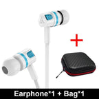 Wired in-Ear Headphones With Tangle-Free Cord Noise Isolating Bass Driven Sound Metal Earphones Carry Case Ear Bud Tips In-ear Earphone  Super Bass Sound Sport Headset With Mic for Phones Ear Phone For Women 3.5mm