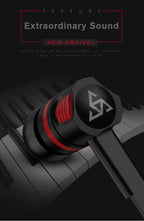 Wired in-Ear Headphones With Tangle-Free Cord Noise Isolating Bass Driven Sound Metal Earphones Carry Case Ear Bud Tips In-ear Earphone  Super Bass Sound Sport Headset With Mic for Phones Ear Phone For Women 3.5mm