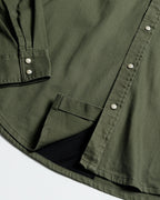 Earl Denim Shirt - Dusty Olive